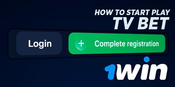 To start playing TV Bet you need to register an account