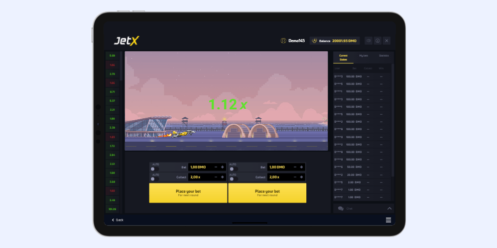 The game JetX was created by renowned developer Smartsoft for 1win Casino